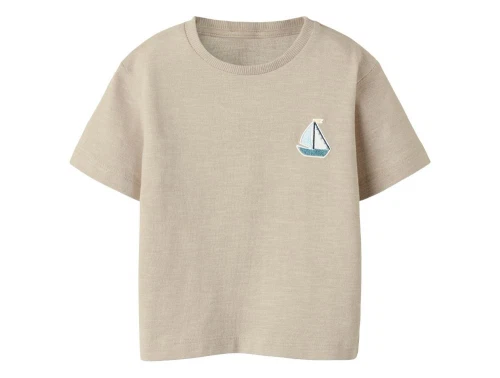 Name It t-shirt island fossil med båd- pæn t-shirt til drenge i størrelse 92 til 6 år